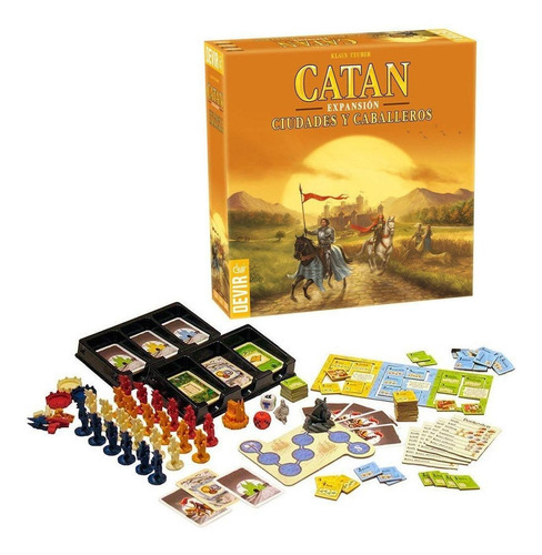 Imagen 3 de 3 de Juego de cartas Catan Ciudades y caballeros (Expansión) Devir