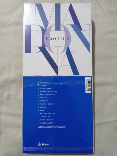 Imagen 2 de 3 de Madonna - Erotica Longbox Cd Album 1992 Usa