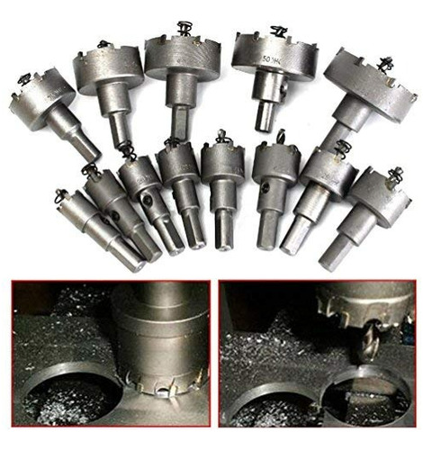 13 Brocas Copa Sierra Hss De Carburo Para 16-53mm
