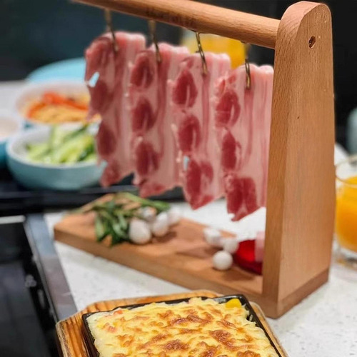 Plato De Exhibición De Alimentos De Estante De La Dipstick