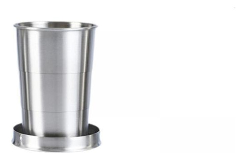 2 Taza Plegable Taza Portátil De Acero 150ml 6,5 Cm X 7,6