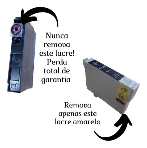 Kit 10 Cartuchos Compatíveis 73 12ml Impressora Tx220 Tx200