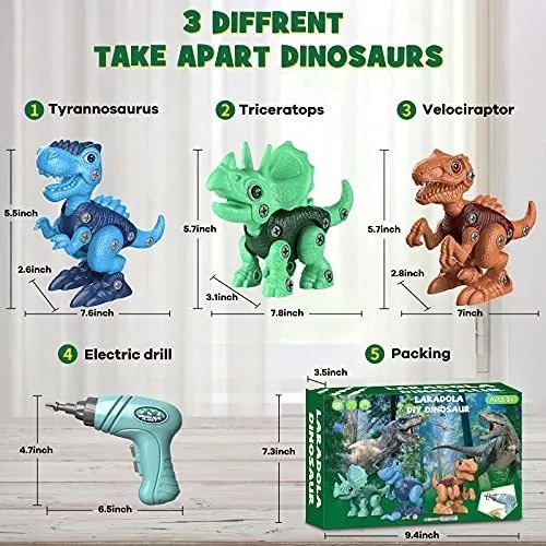 Juguetes De Dinosaurio Para Niños De 3 A 7 Años Stem