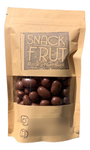 Maní Bañado En Chocolate De Leche 35% Cacao 500gr- Snackfrut