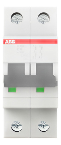 Int. Automatico Abb S202-c6, 2p 6a Curva C 6.000/10ka