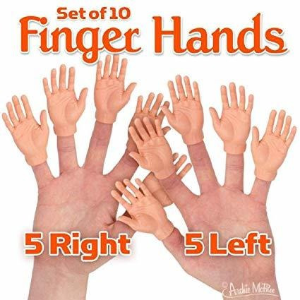Pertrechos Conjunto De Diez Manos Finger Marionetas Del Dedo