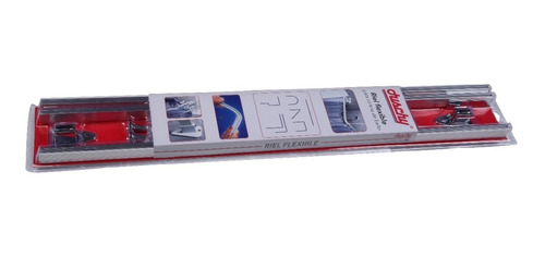 Imagen 7 de 7 de Cortinero Riel Flexible Para Cortina De Baño Color Cromo