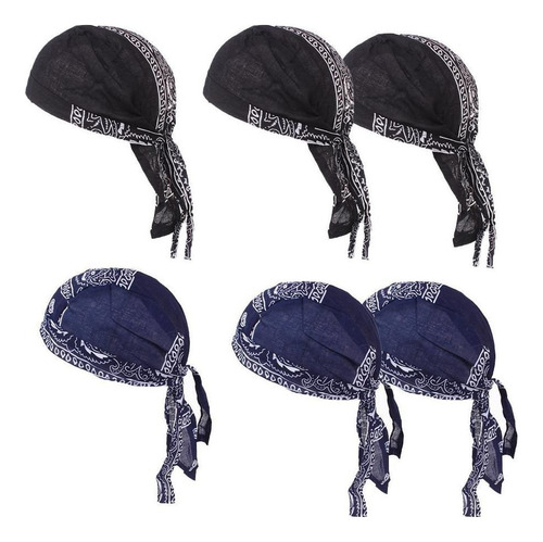 6x Hombres Turbante Sombrero Chemo Musulmán Beanie Pérdida