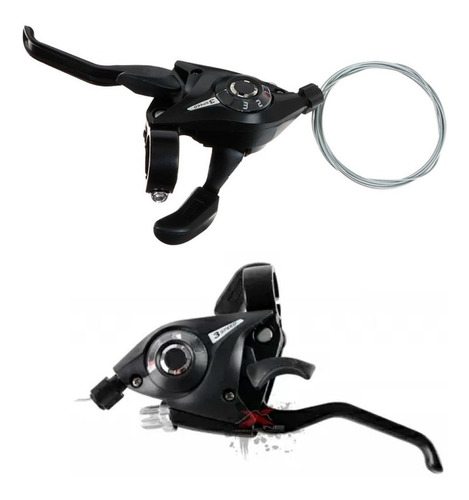 Shifters Integrados 3x7 Tipo Ez Fire Shimano Compatible