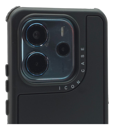 Funda 3 En 1 Para Redmi Note 14 4g Case Uso Rudo Protector Negro Redmi Note 14 4g