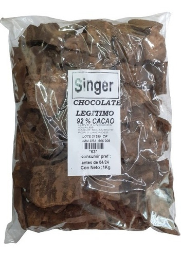 Chocolate 96 % Pureza 1kg