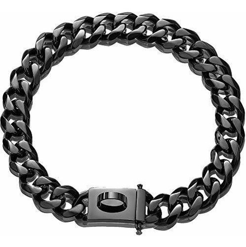 Bmusdog Black Dog Chain Collar Metal Choke Collar Con Xbs68