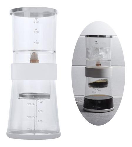Cafetera fría de 400ml cafetera de goteador de café helado acaba HON Cafetera fría de 400ml cafetera de goteador de café helado acaba HON
