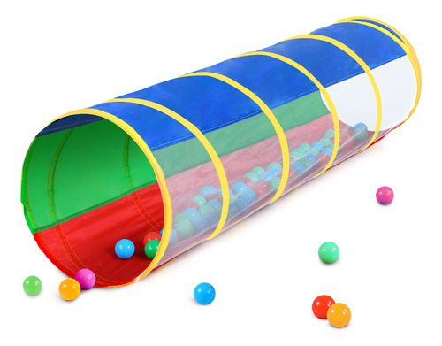 Ibabify Kids Crawl Through Play Tunnel, Pop Up Baby Para Ni.