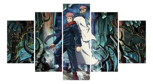 Cuadro Decorativo Anime Jujutsu Kaisen Itadori, Satoru Gojo