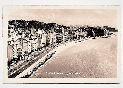 Cartao Postal Antigo Flamengo Rio De Janeiro - Rj  - Anos 40