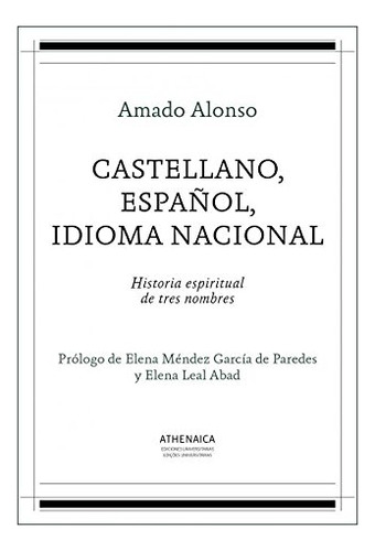 Libro Castellano Español Idioma Nacional De Alonso García Am
