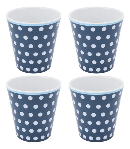 Compatible Vaso Único De Melamina Blue Dot