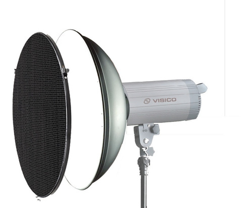 Imagen 2 de 9 de Beauty Dish Panal De Abejas Difusor P/ Flash Tipo Bowens