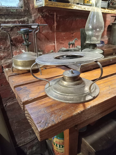 Antiguo Calentador A Alcohol - Plateado Industria Argentina (Usado)
