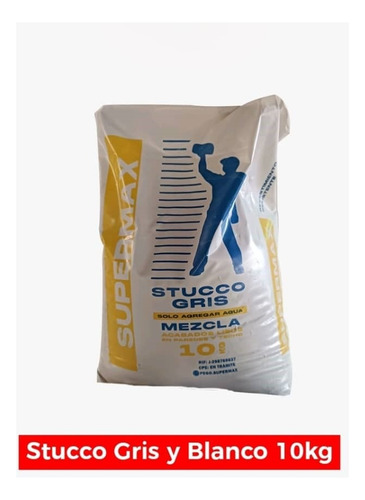 Estuco Blanco 10kg Supermax