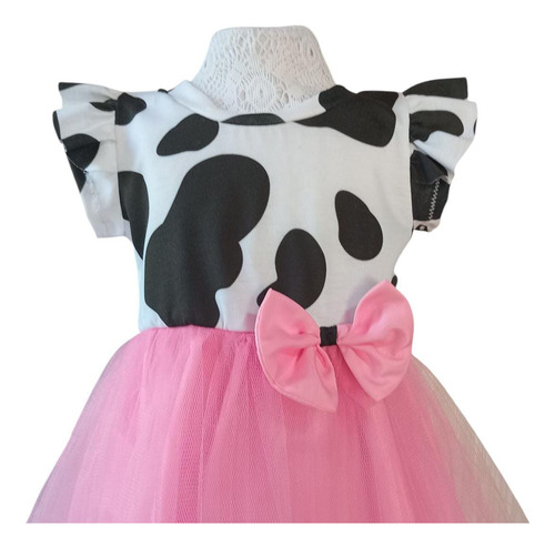 Vestido Vaca Lola Granja De Zenon Rosa Bebe Rosa 3