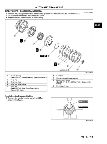 Fnr5 Mazda 3 Transmisión Automática (manual De Reparación) (Usado)