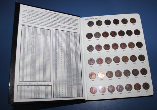 Álbum Para Moedas One Cent - Descrição