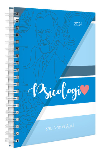 Agenda Planner Personalizada Profissões Listras Psicologia