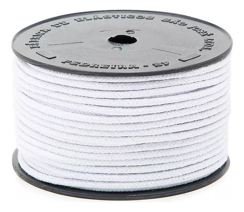 Cordão Trançado São José Algodão Branco Ref.3036 4mm 50mts