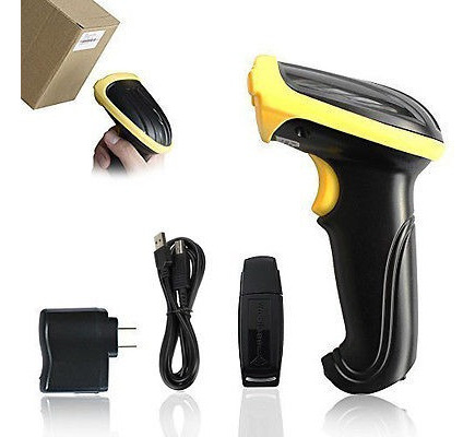 2,4 Ghz Inalámbrico Láser Visible Pos Usb Lector De Escáner