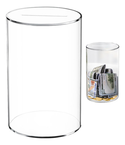 Hucha De Acrílico Hucha Transparente Caja De Ahorro Transpar