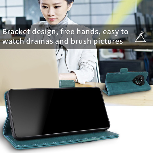For Realme 12+ 5g Magnetic Clasp Pu Wallet Card Slot Case