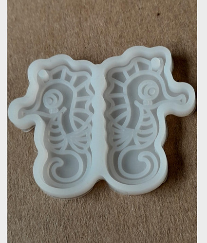 Molde De Silicon Aretes Dije Caballito De Mar