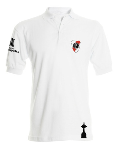 Camiseta Tipo Polo River Plate Libertadores T-shirt Polo 