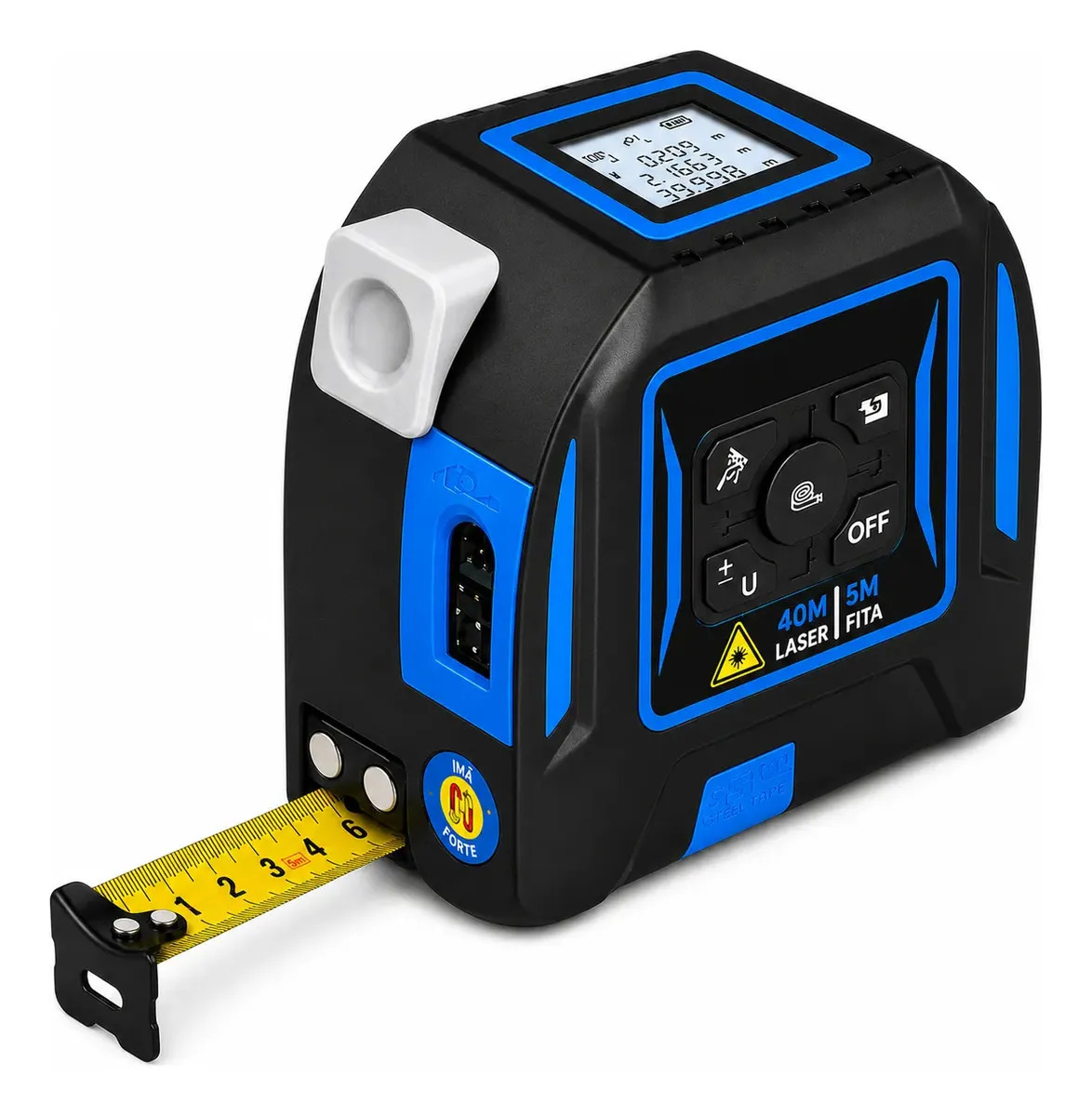 Trena Laser Digital Profissional Medidor de Distância a Laser Alta Precisão Trena Eletrônica para Construção Obra Reforma Marcenaria Instalação Medição de Ambientes