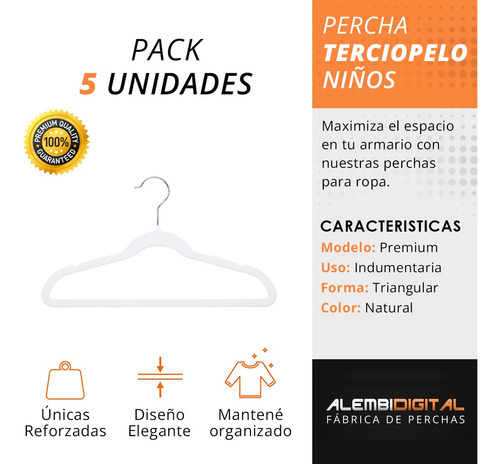Imagen 3 de 9 de Perchas Terciopelo Antideslizantes Ultradelgadas Blancas