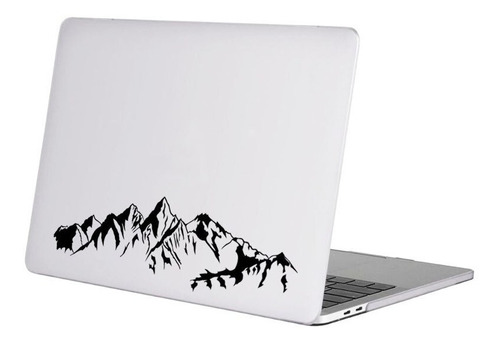 Sticker Decorativo Para Notebook Montaña Nieve 