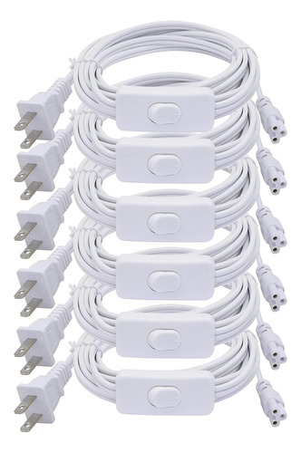 Cable De Alimentación Lámpara Led T5 T8 De 1,8 M, Con...
