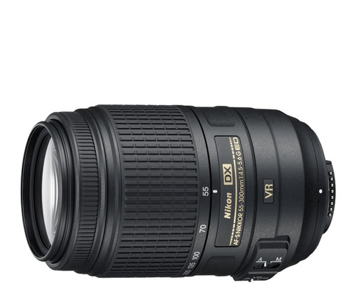 Lente Nikon Vr 55-300mm F/4.5-5.6g Nikkor+ Parasol+ Funda!