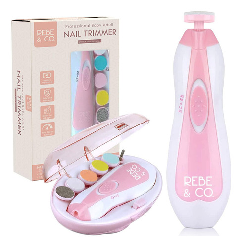 Lima De Uñas Eléctrica Para Bebés Con Luz Led, Para Recién N