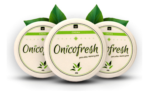 Onicofresh 3 Cremas Uñas Manos Pies Piel Original Y Oficial