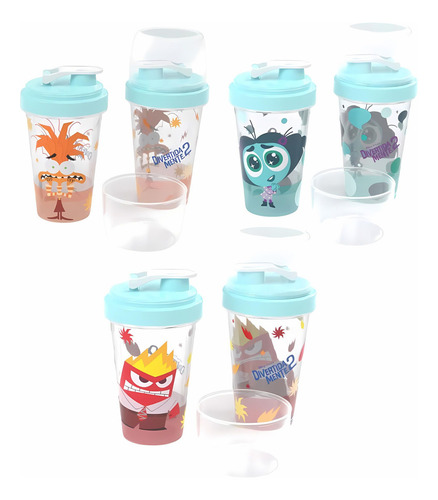 Shakeira Garrafinha Infantil 320ml Plasútil Divertidamente 2 Cor Tristeza