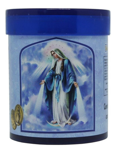 Imagem 2 de 2 de Vela Perfumada Acrílica Nossa Senhora Das Graças 7cm