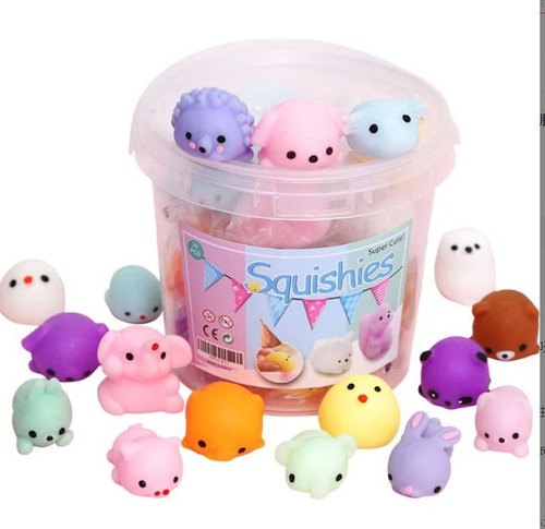 24 Unidades De Juguetes Esponjosos Mochi Squishy Toys, Para