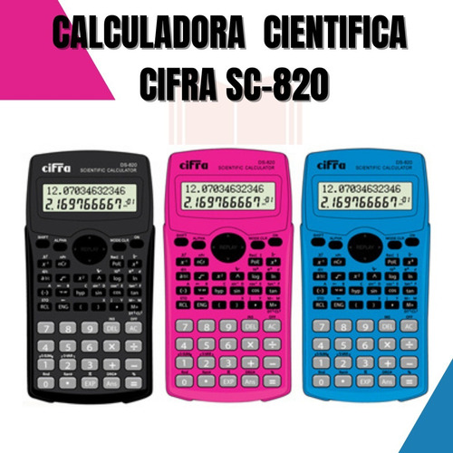 Calculadora Científica Cifra Sc-820 Libreria San Jorge