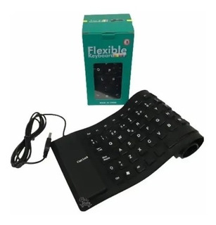 Teclado Flexible Usb Portable Viaje Salpicaduras Con Numeros