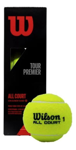 Pelotas De Tenis Wilson Tour Premier Usadas Caja C/10 Packs