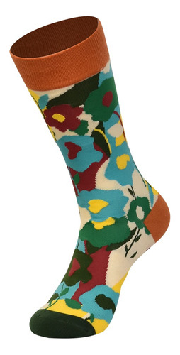 Media Estampada Happy Socks - Flores