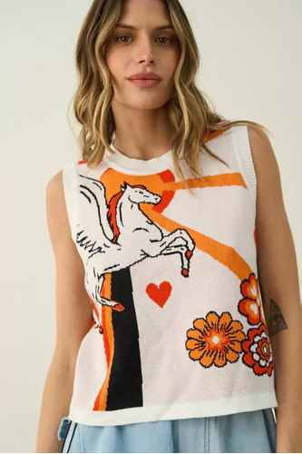 Musculosa Tejida Unicornio